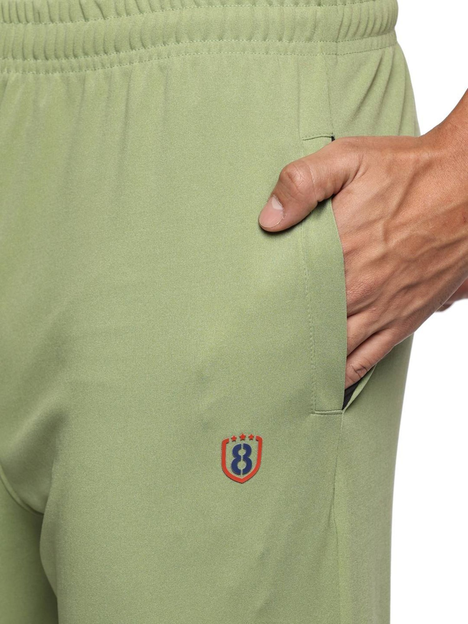 DOMIN8 Green Slim Fit Trackpants