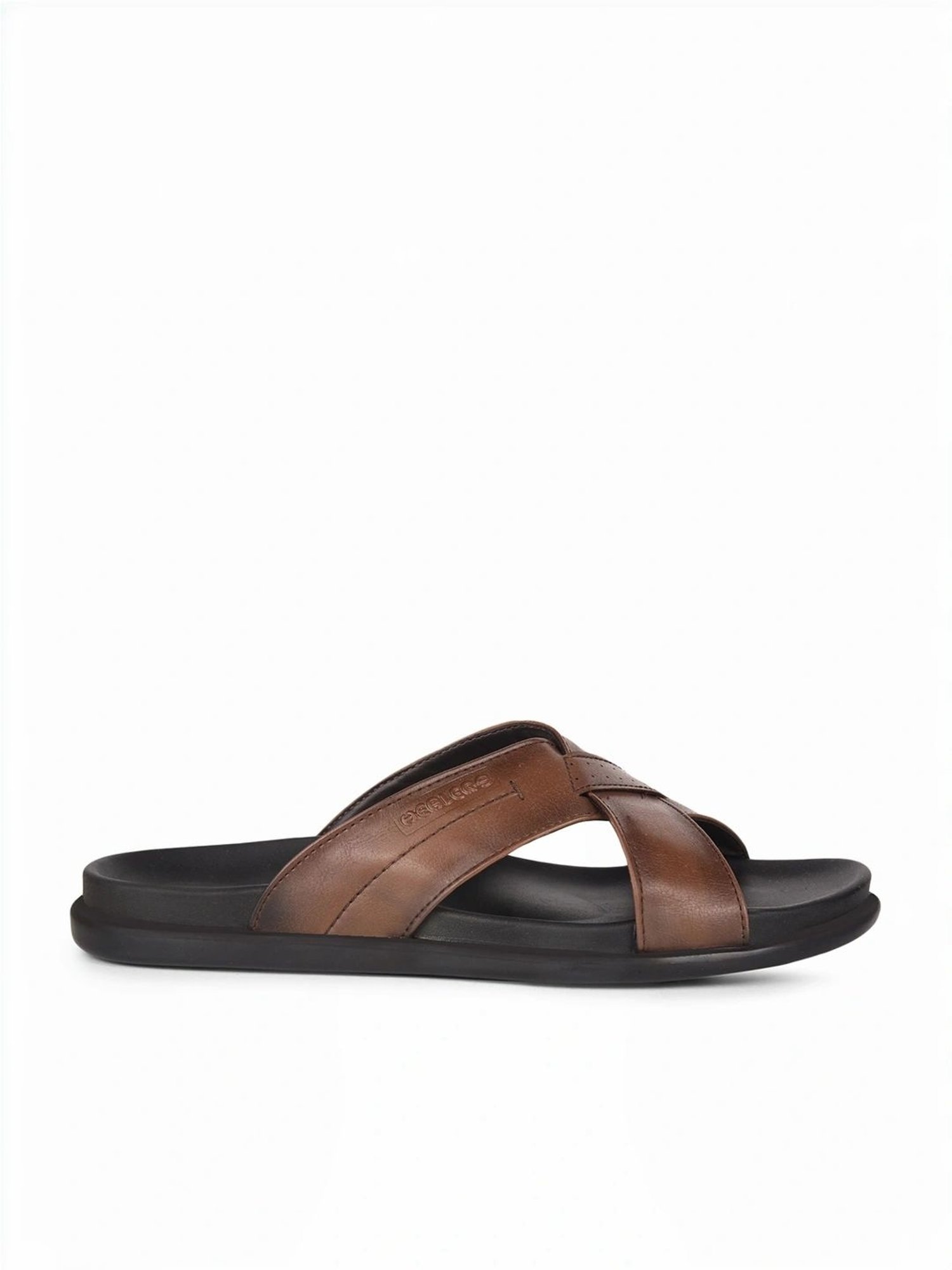 Healers by Liberty Men's Tan Cross Strap Sandals