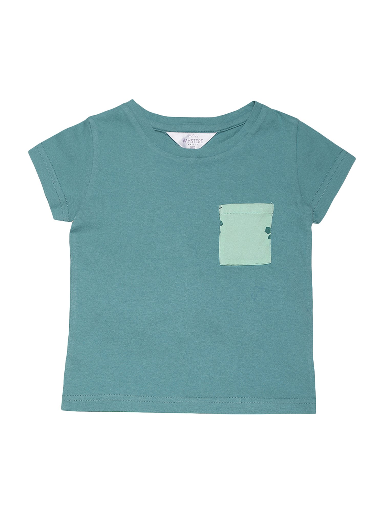 Mystere Paris Kids Green Cotton Printed Top & Pyjamas