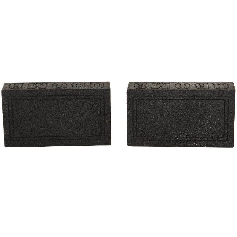 Q Power QBomb Single 12 Inch Sealed Subwoofer Sub Boxes Bedliner Spray, 2-Pack