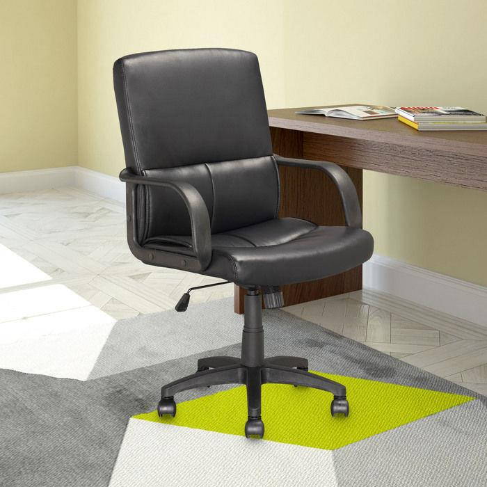 CorLiving LOF-308-O Executive Office Chair in Black Leatherette