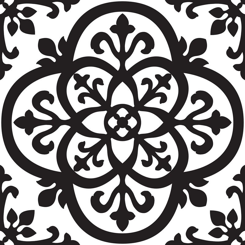 24" x 44" Antique Arch Windowpane Decorative Wall Mirror Metal/Off White - Patton Wall Decor