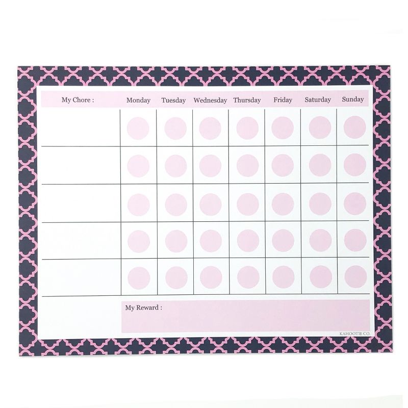 Chore Chart Notepad 8.5"x11" Pink- Kahootie Co