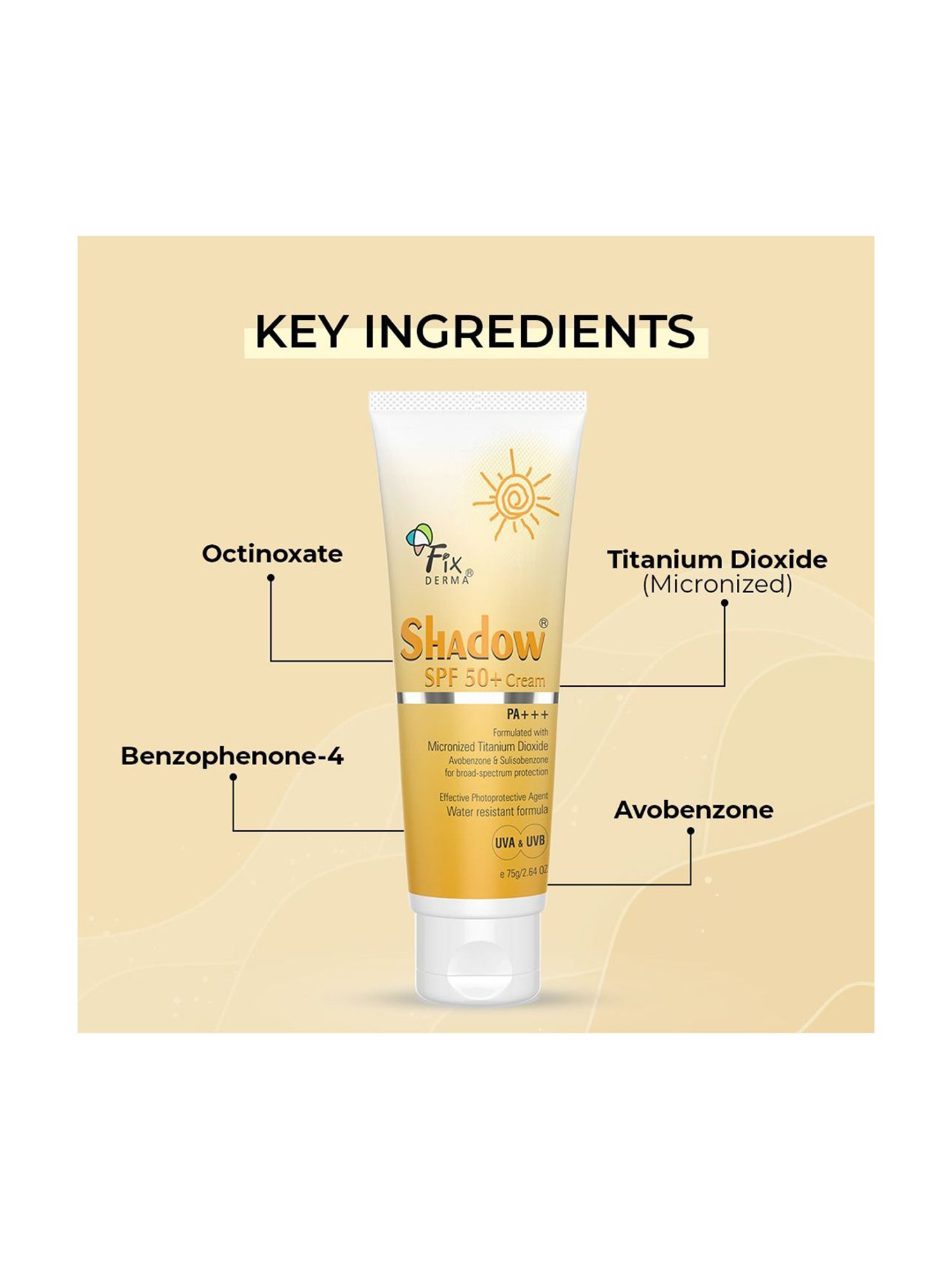 Fixderma Shadow 50+ Cream - 75 gm