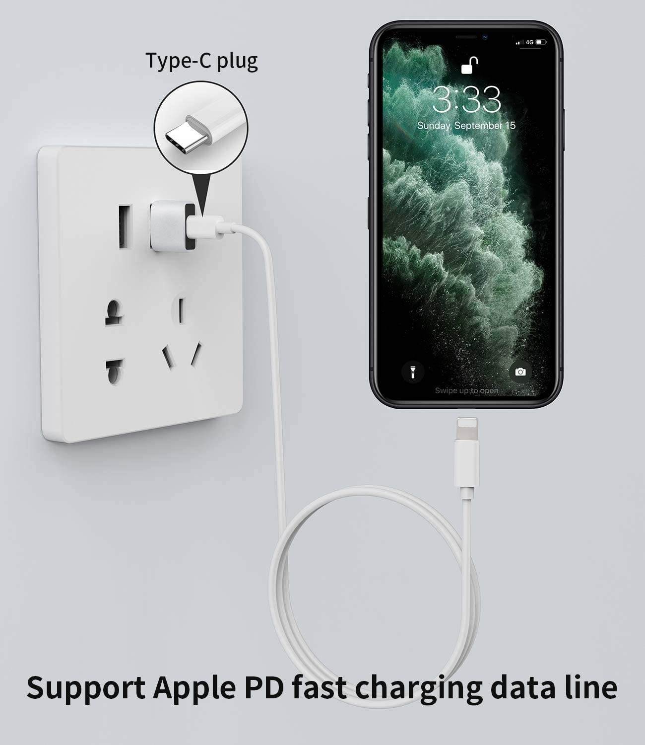 4 Pack)USB C Female to Male Adapter Type A Charger Cable for iPhone 11 12 Mini Pro Max Airpods iPad air4 Samsung Galaxy Note 10 S20 Plus FE Ultra A71 5G S21 Converter PC Computers Power Banks Charging