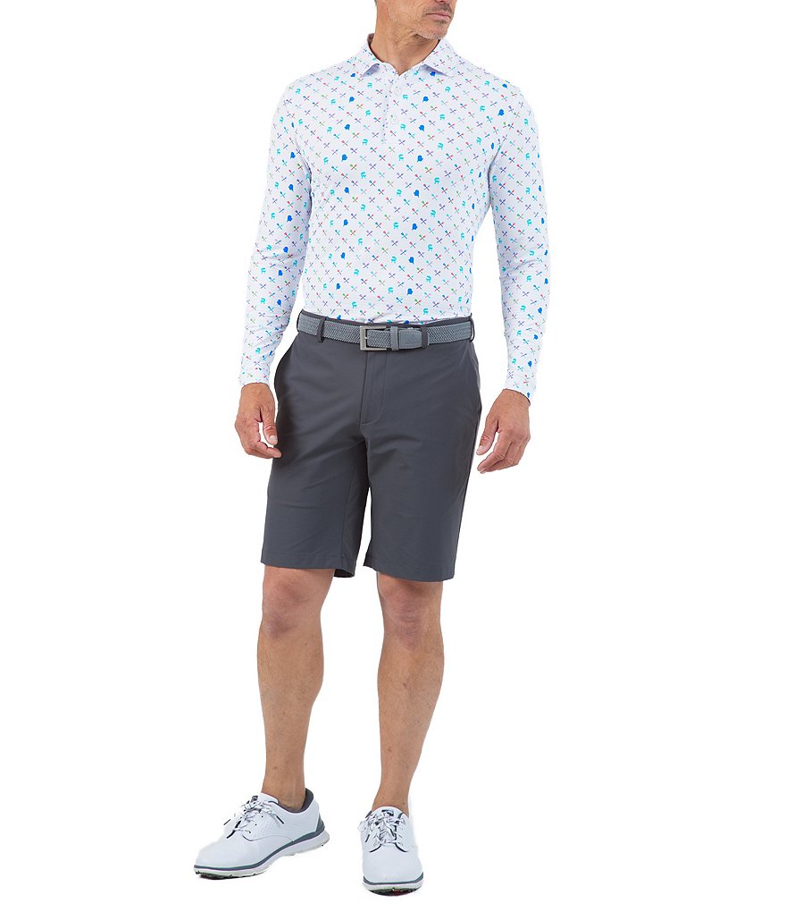 IBKUL Long-Sleeve IceFil&reg; Polo Shirt