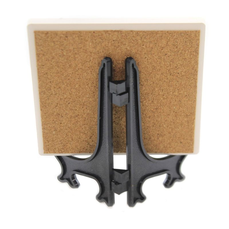 Animal 4.0" German Shepherd Cork Back Coaster Easel Sjt Enterprises  -  Coasters