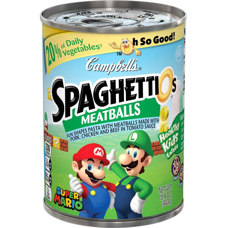 Campbell's SpaghettiOs with Meatballs Super Mario 14oz