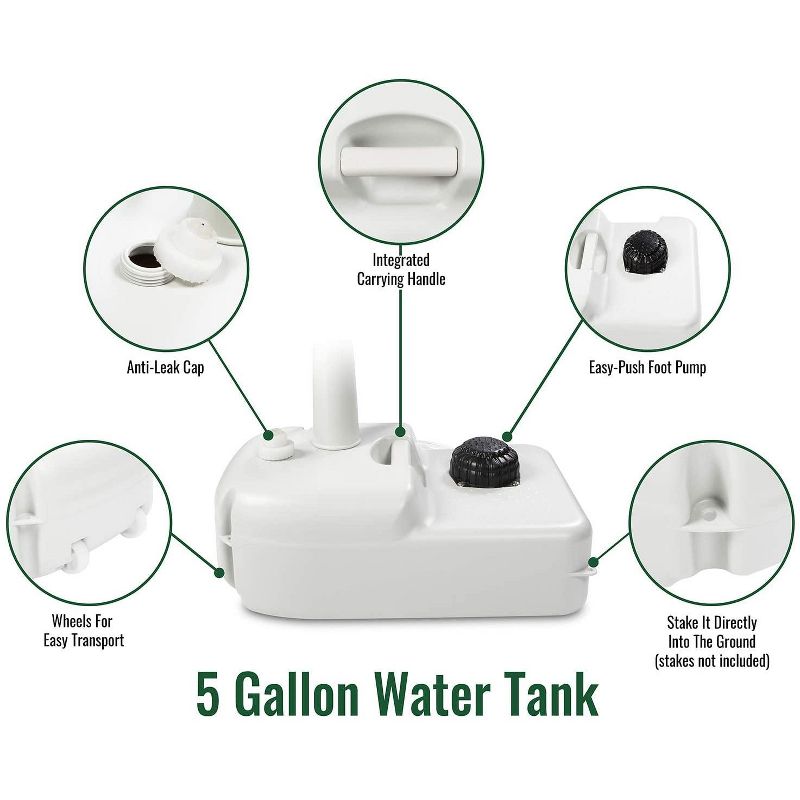 Hike Crew Portable Outdoor Sink w/ 19L Water Tank and 24L Waste Tank