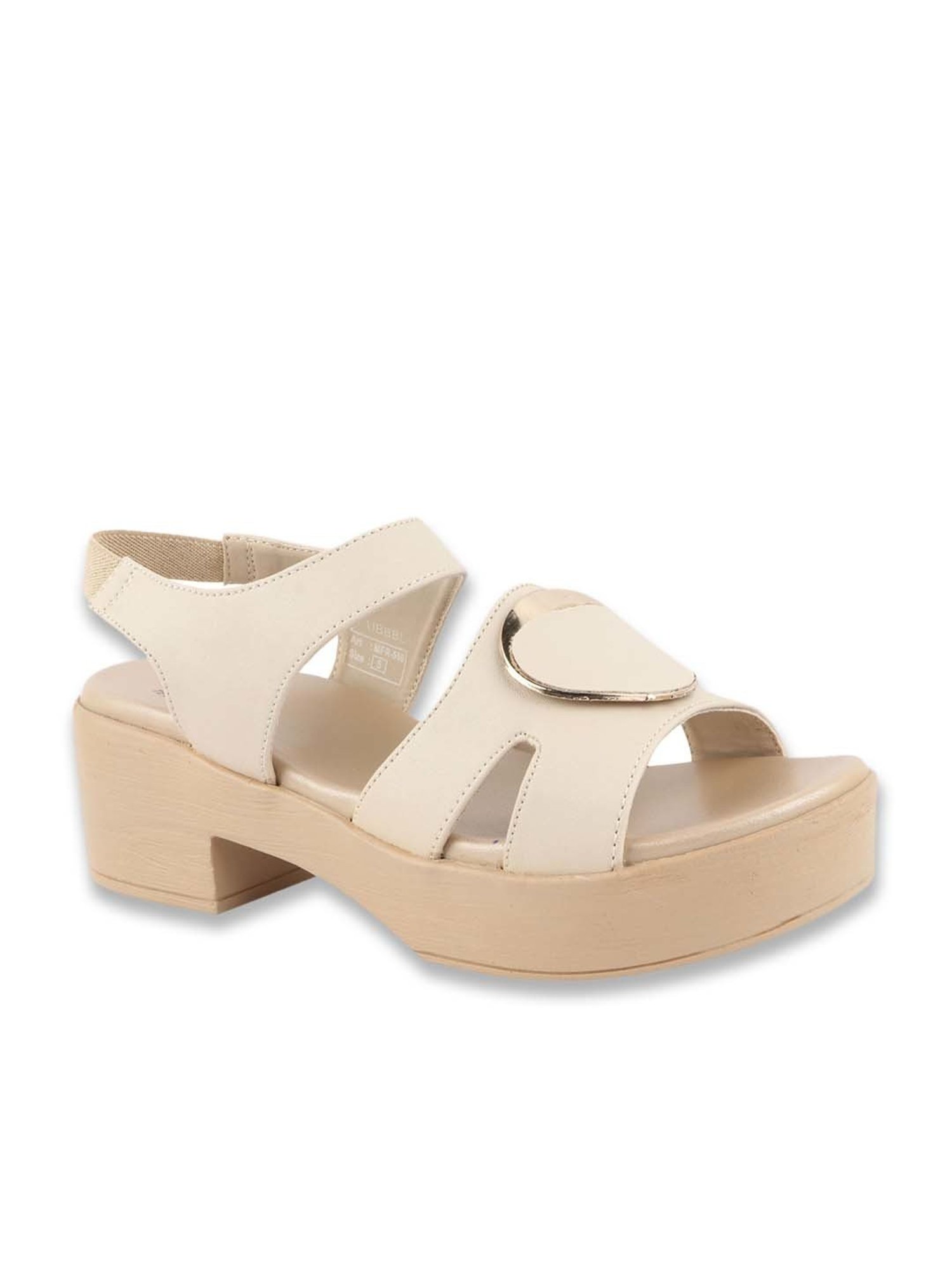 MediFeet Women's Cream Sling Back Sandals
