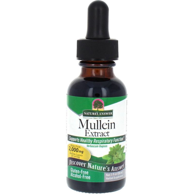 Nature's Answer Supports Healthy Respiratory, Mullein Leaf-1oz