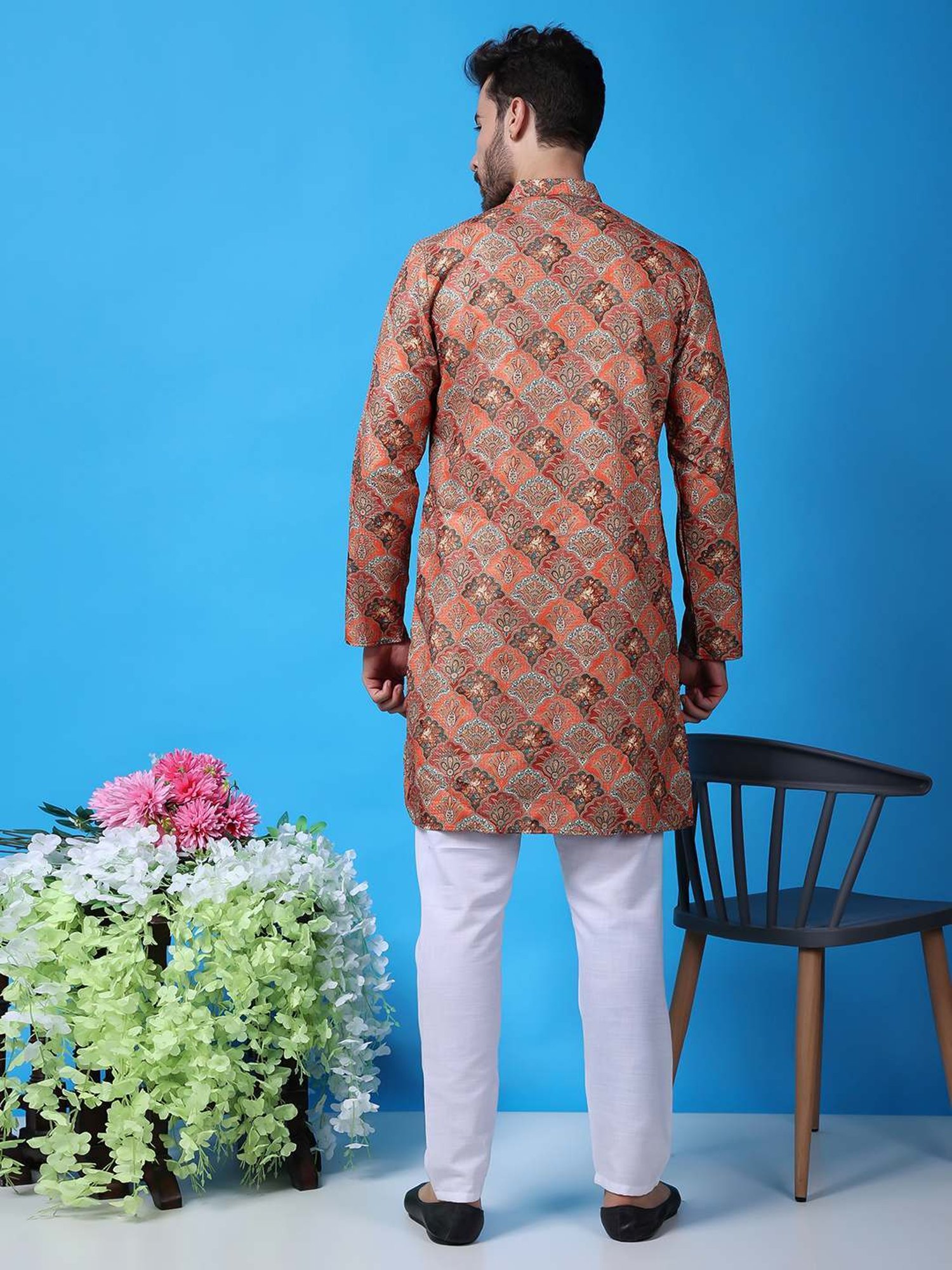 Hangup Multicolored Regular Fit Printed Kurta Bottom Set