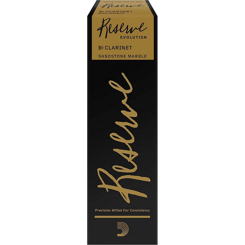 D'Addario Woodwinds Reserve Evolution Clarinet Marble Mouthpiece 1.08 mm Black