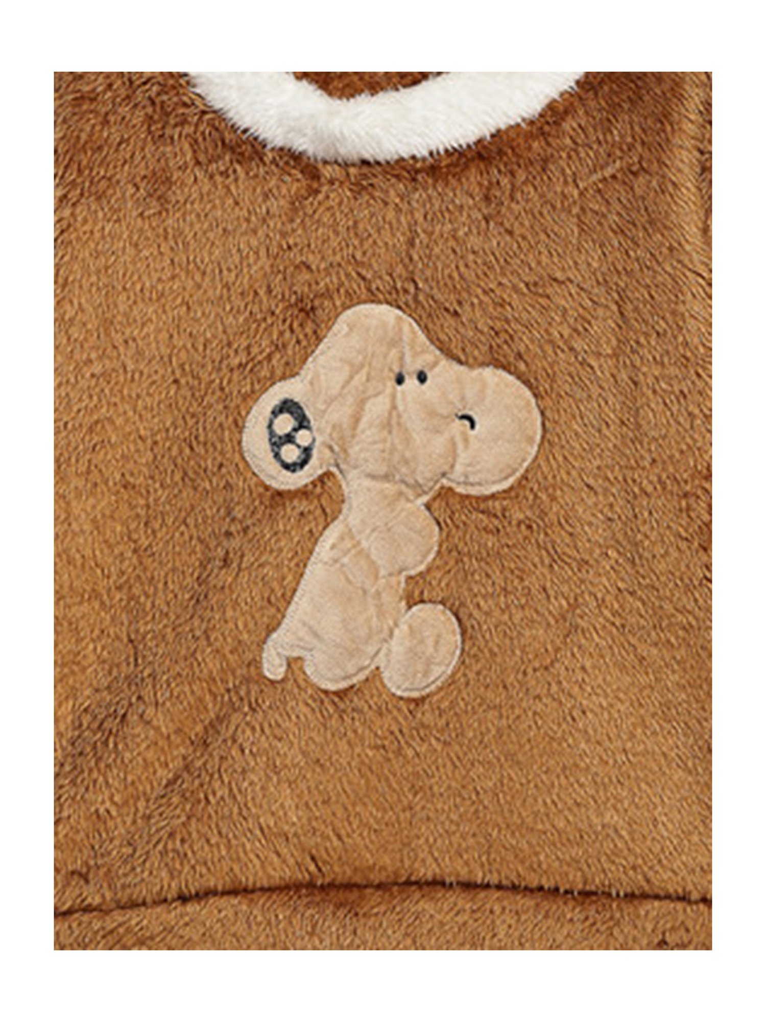 NEUDIS Girls Brown Solid Full Sleeves Sweatshirt with Trousers