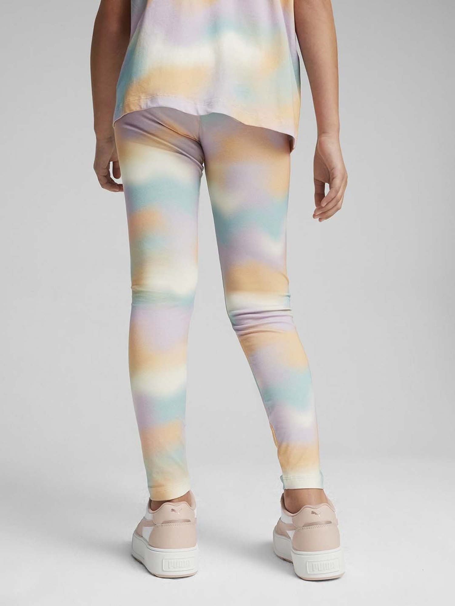 Puma Girls SUMMER DAZE Multicolor Cotton Printed Leggings