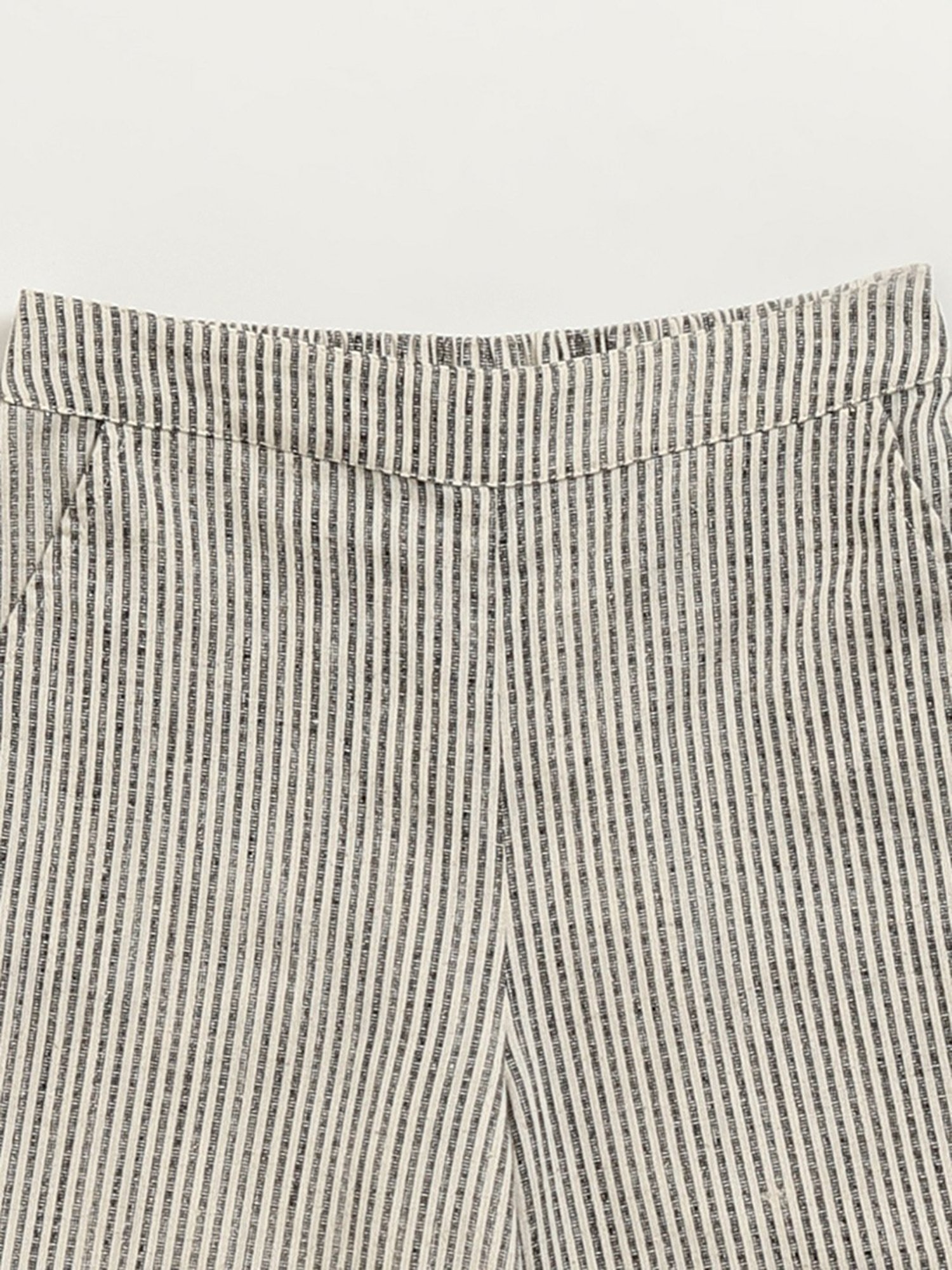 Utsa Kids by Westside Black Striped Cotton Blend Palazzos