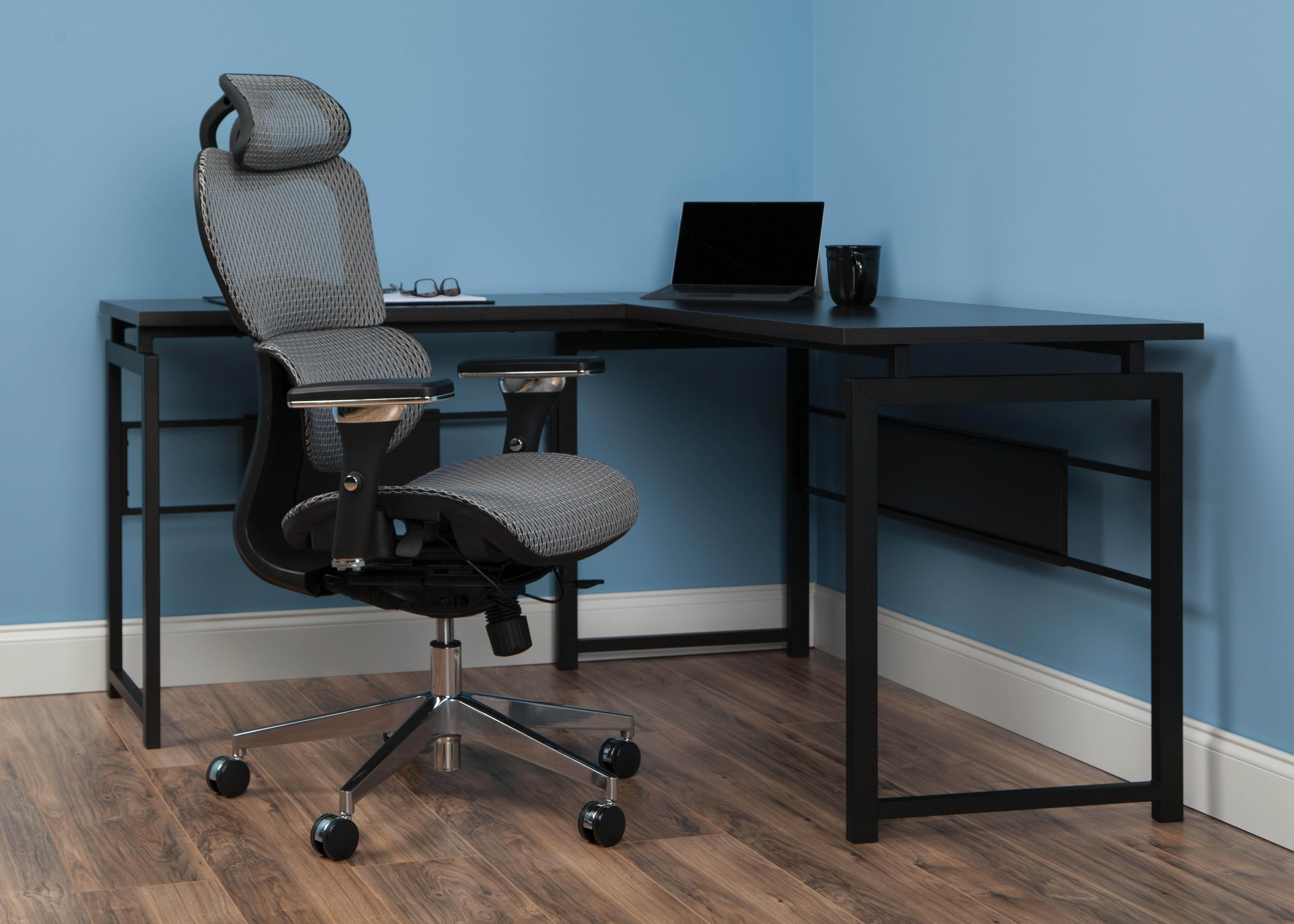 OFM Ergo Office Chair featuring Mesh Back and Seat with Optional Headrest, in Gray (540-GRY)