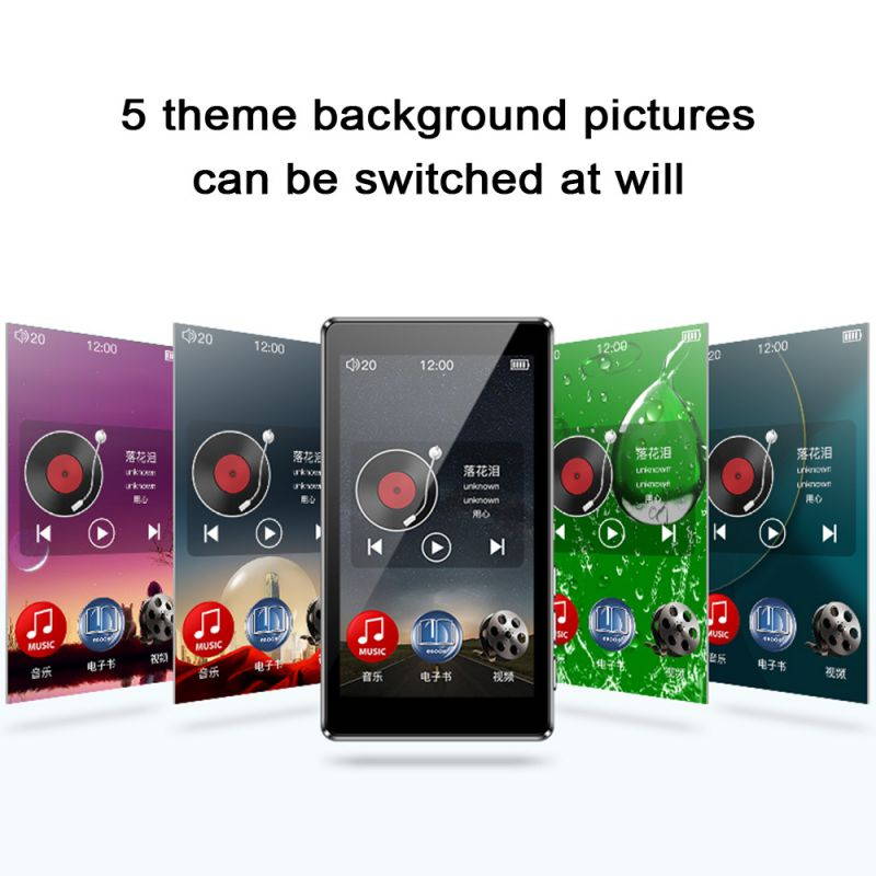RUIZU D20 3" Full Touch Screen MP3 Player 8GB Music Player With FM Radio Video Player E-book Player MP3 With Built-in Speaker