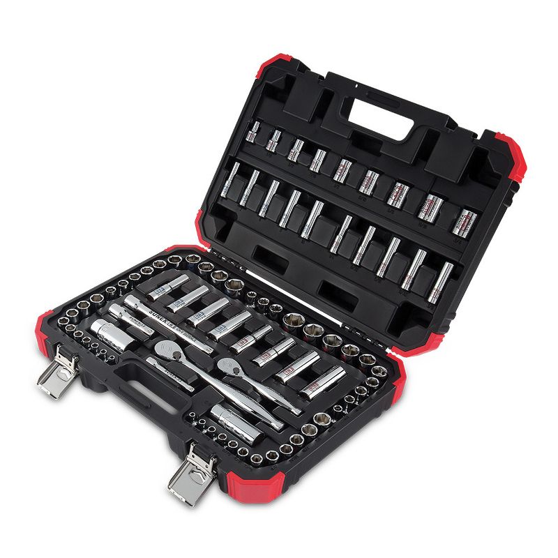 Sunex 3879 79 Pc 1/4 in., 3/8 in. Drive Chrome Socket Set