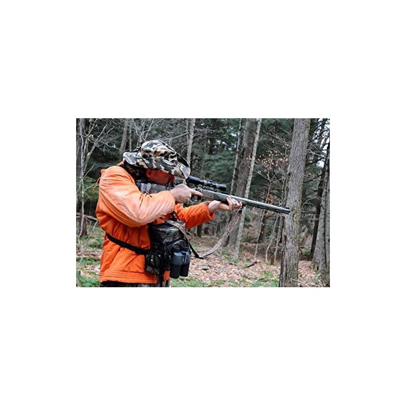 Harness Case pack, Bino Pack with Rangefinder Compartment - Detachable Molle Compartments Camouflage for Hunting, Hiking and Birdwatching