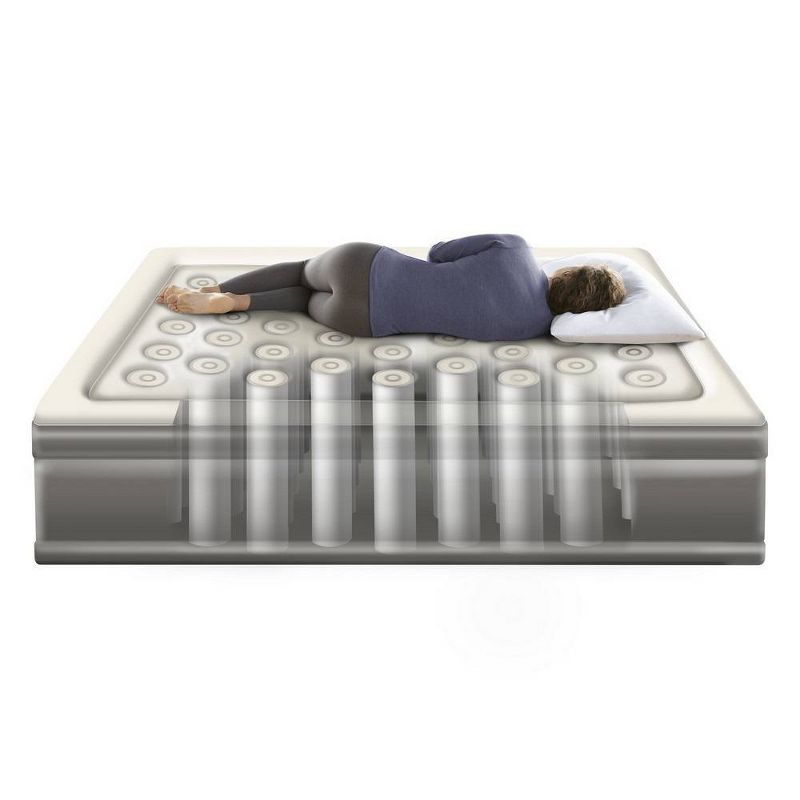 Beautyrest EverFirm Dual Coil Pillowtop 18" Air Mattress with Built-in Pump - Queen Size