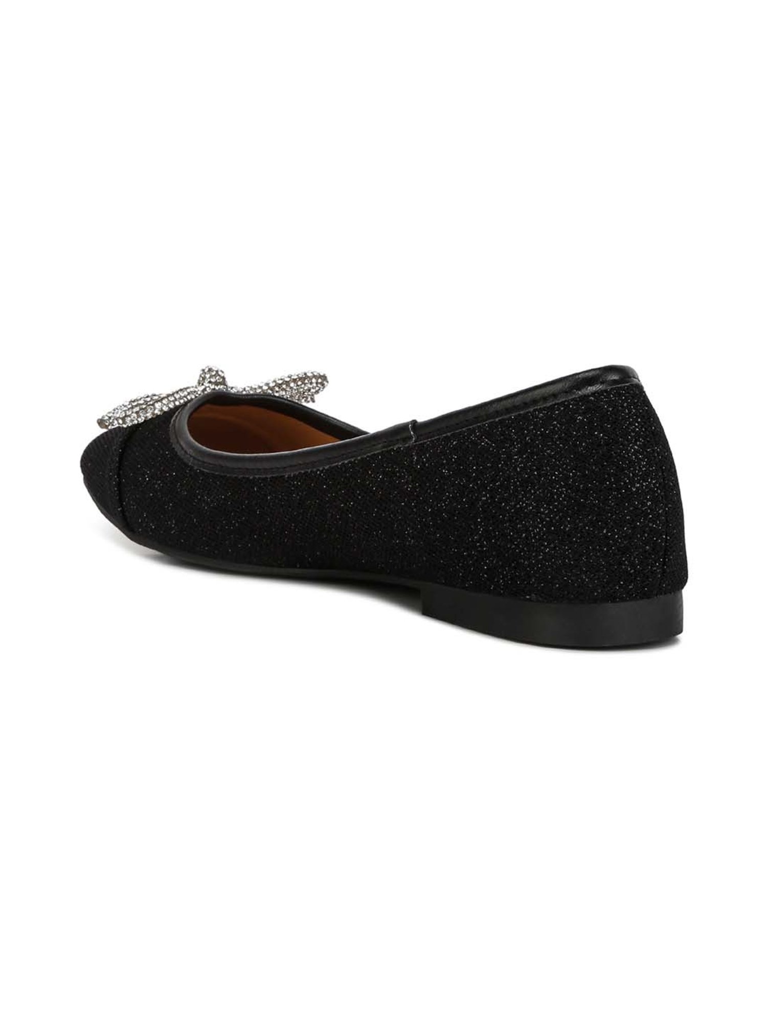 London Rag Women's Black Flat Ballets