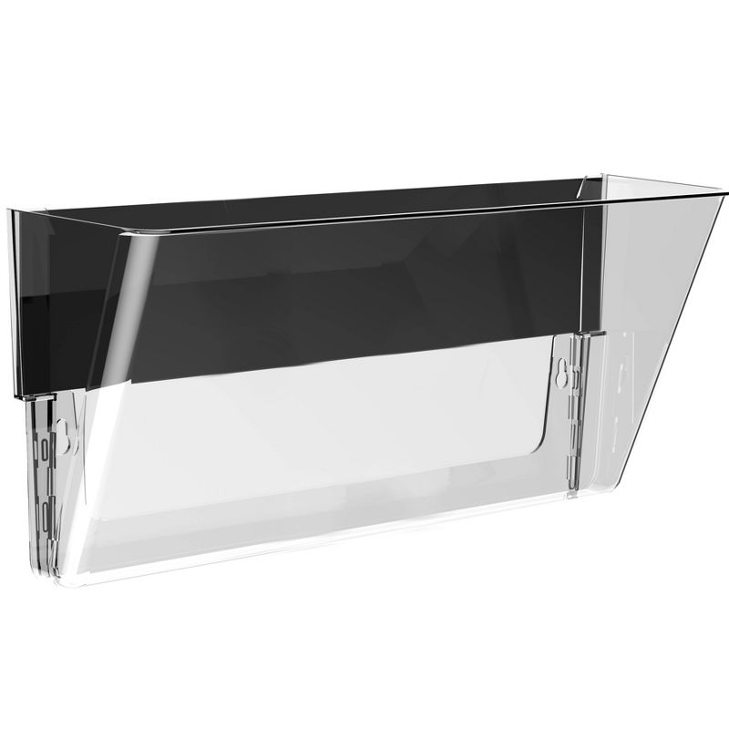 Storex 6pk Magnetic Wall Pockets Legal Size - Clear