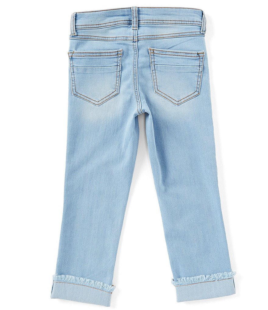 Celebrity Pink Big Girls 7-16 Frayed-Cuff Cropped Jeans