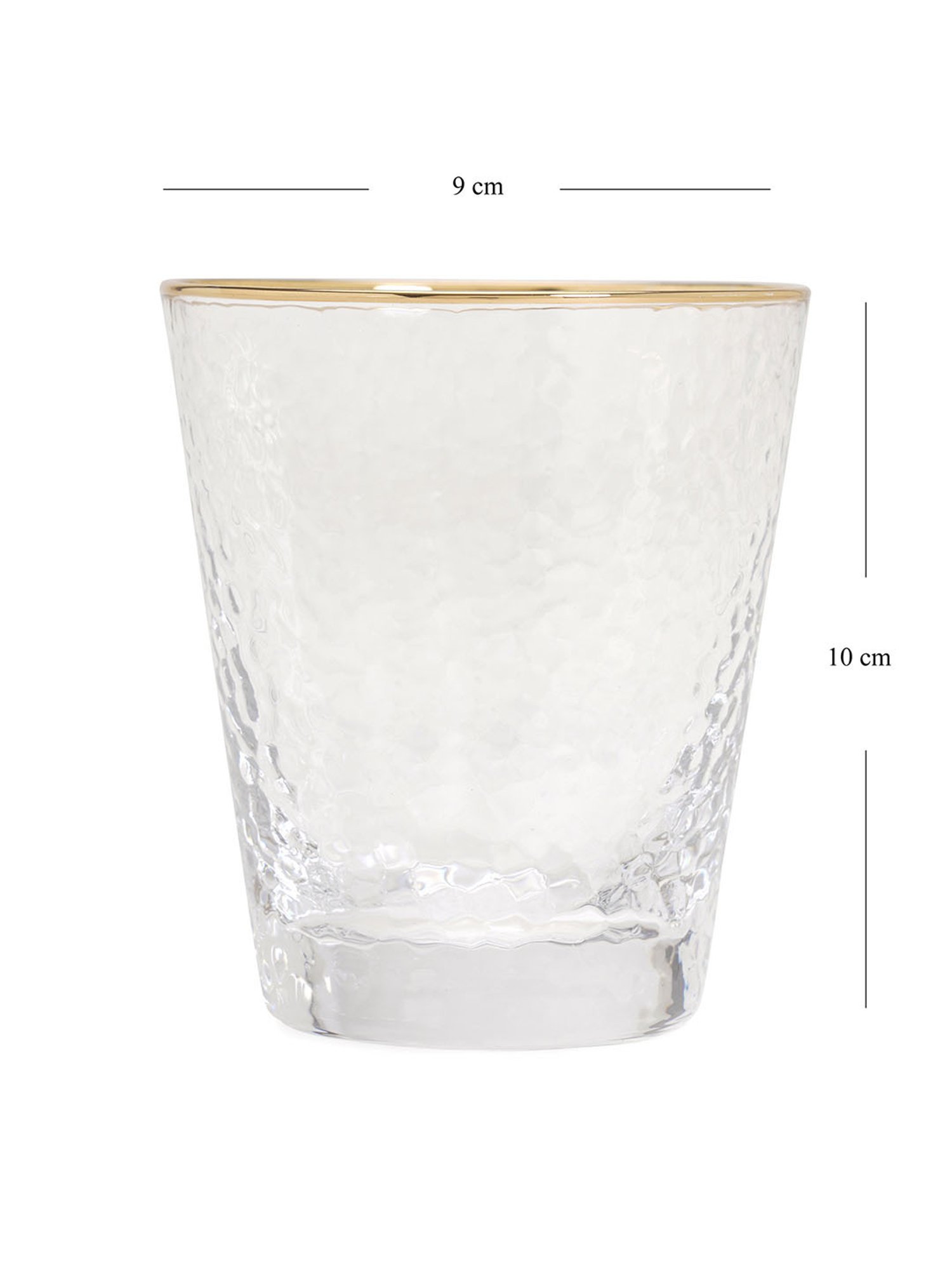 Pure Home and Living Transparent Glass Tumblers