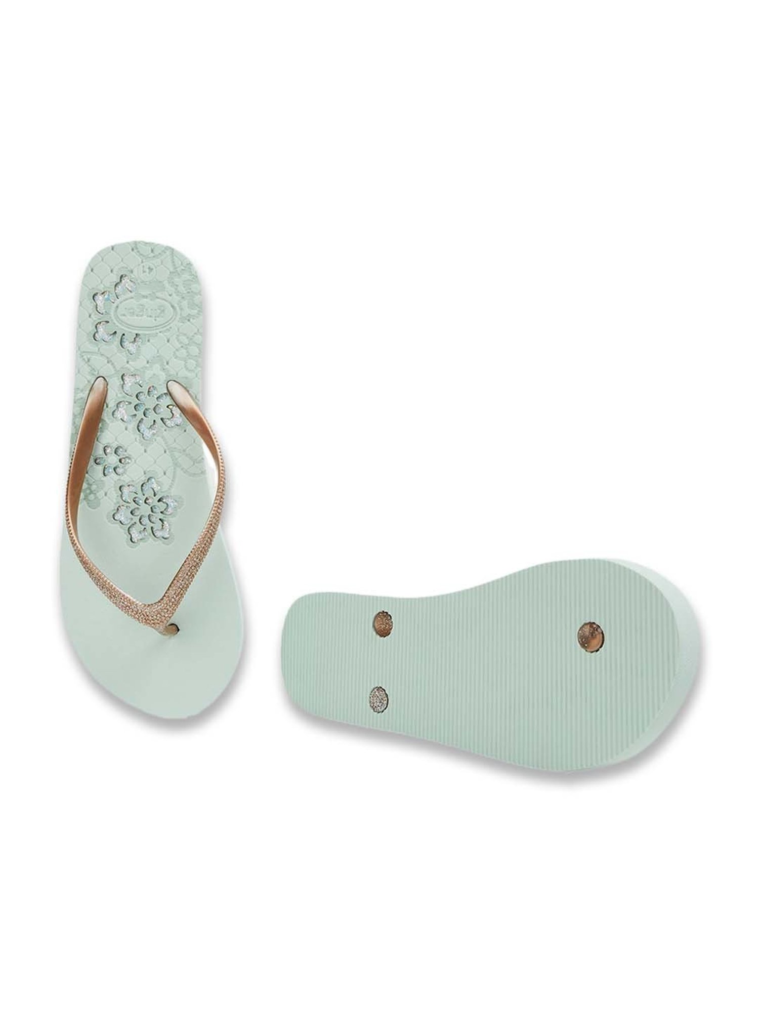 Floatz by Bata Women's  White Flip Flops