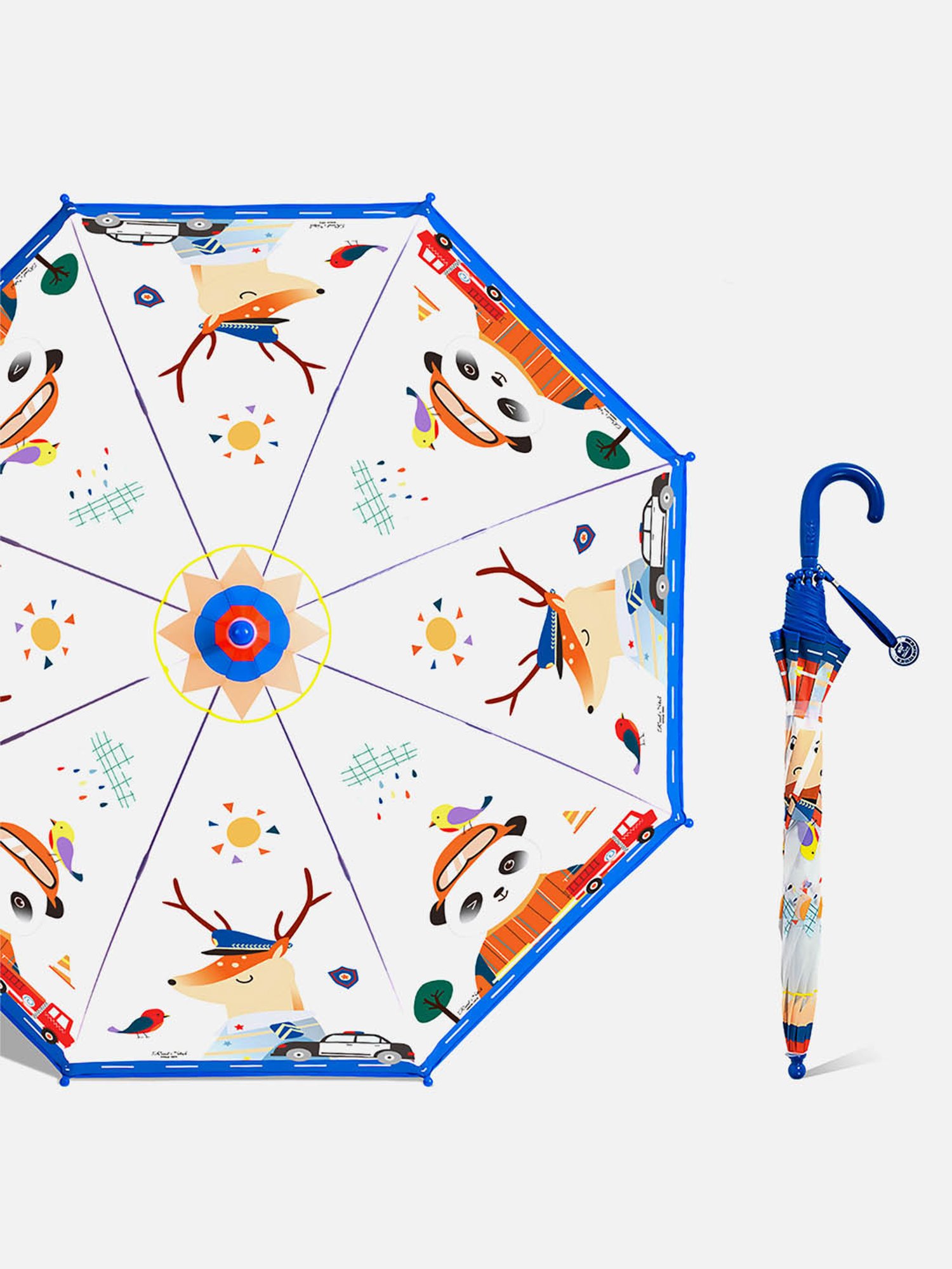 Little Surprise Box Mulicolor Printed 2 Fold Umbrella