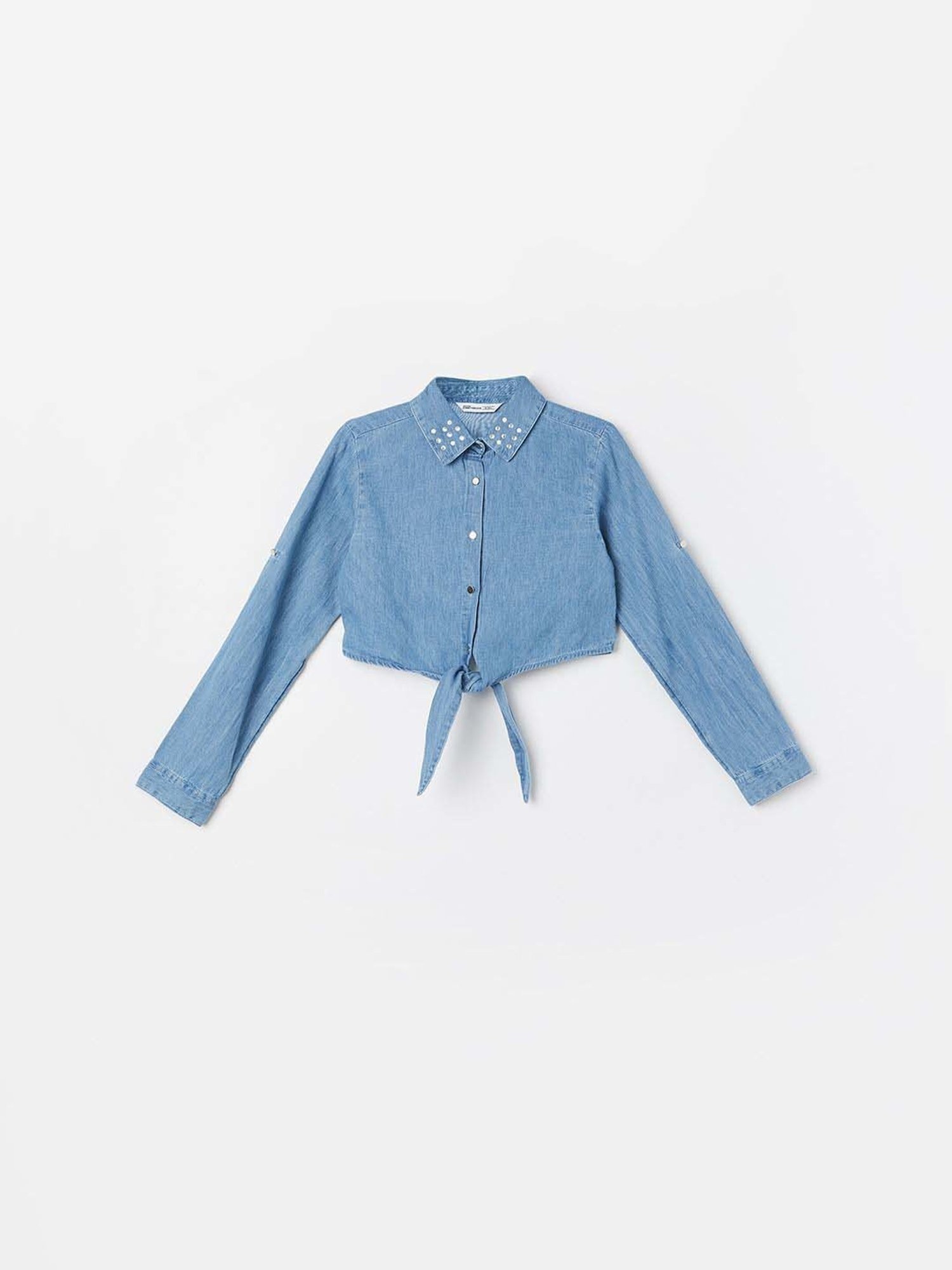 Fame Forever by Lifestyle Girls Blue & Red Cotton Solid Full Sleeves Dress