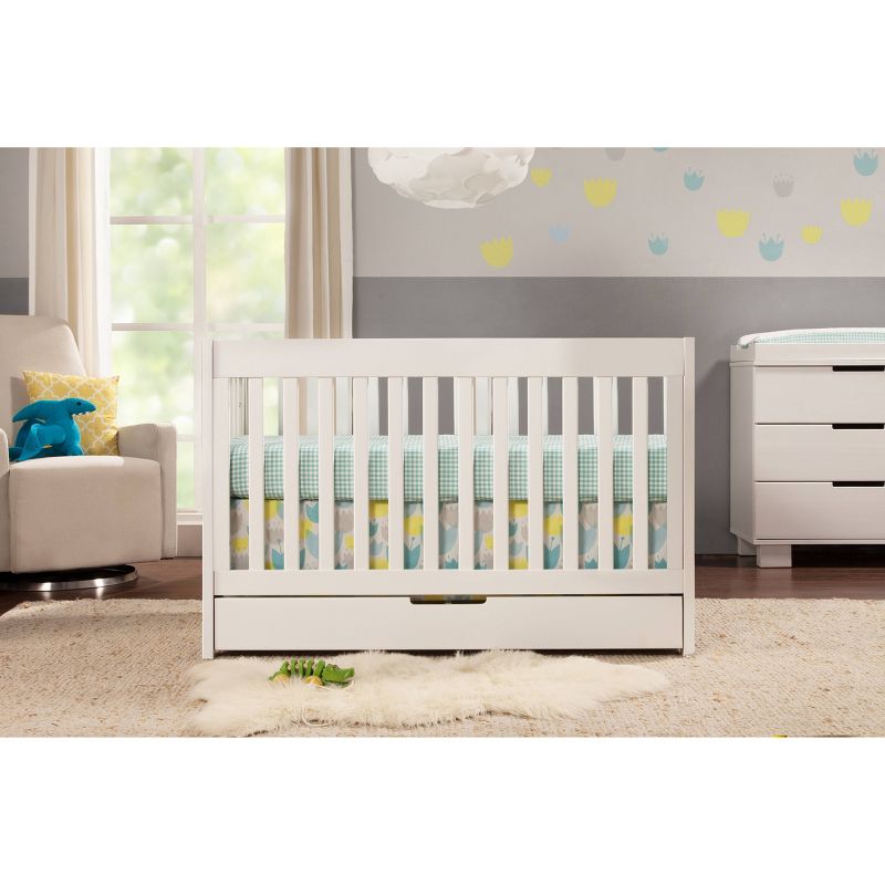 Babyletto Mercer 3-in-1 Convertible Crib with Toddler Rail - White