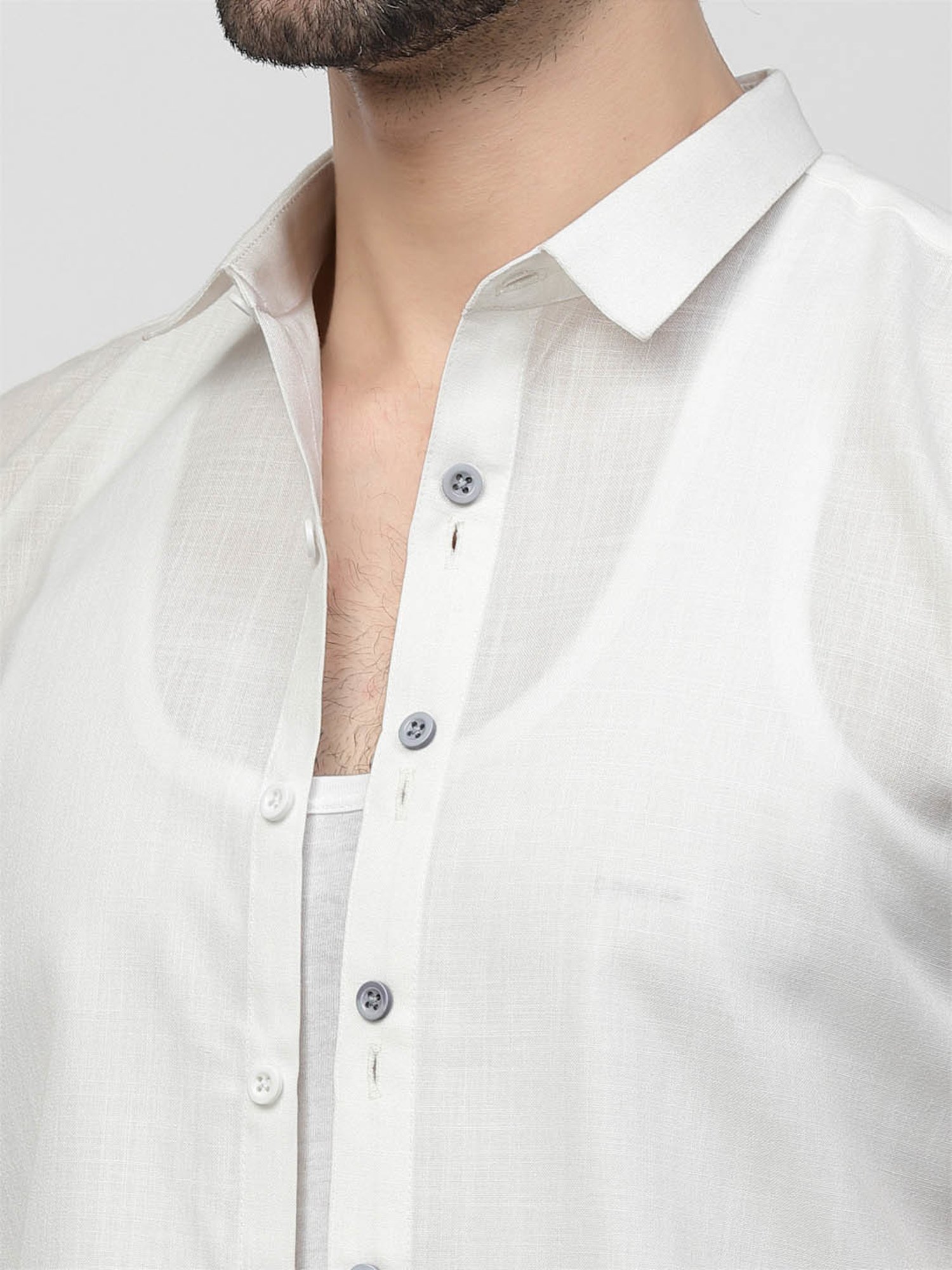 Lela White Regular Fit Shirt