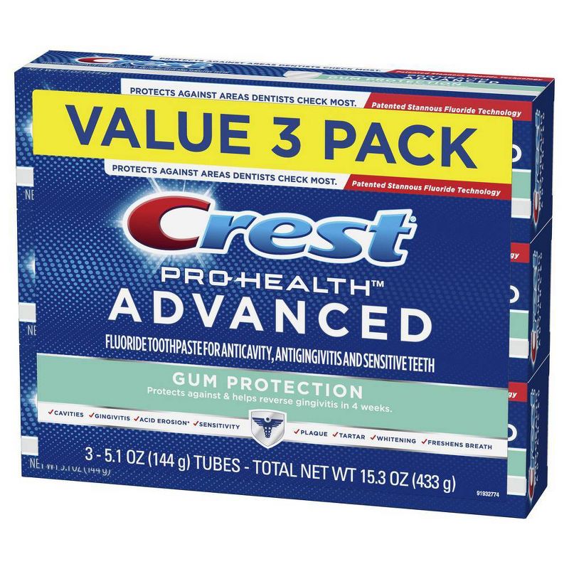 Crest Pro-Health Advanced Gum Protection Toothpaste - Mint - 5.1oz/3pk