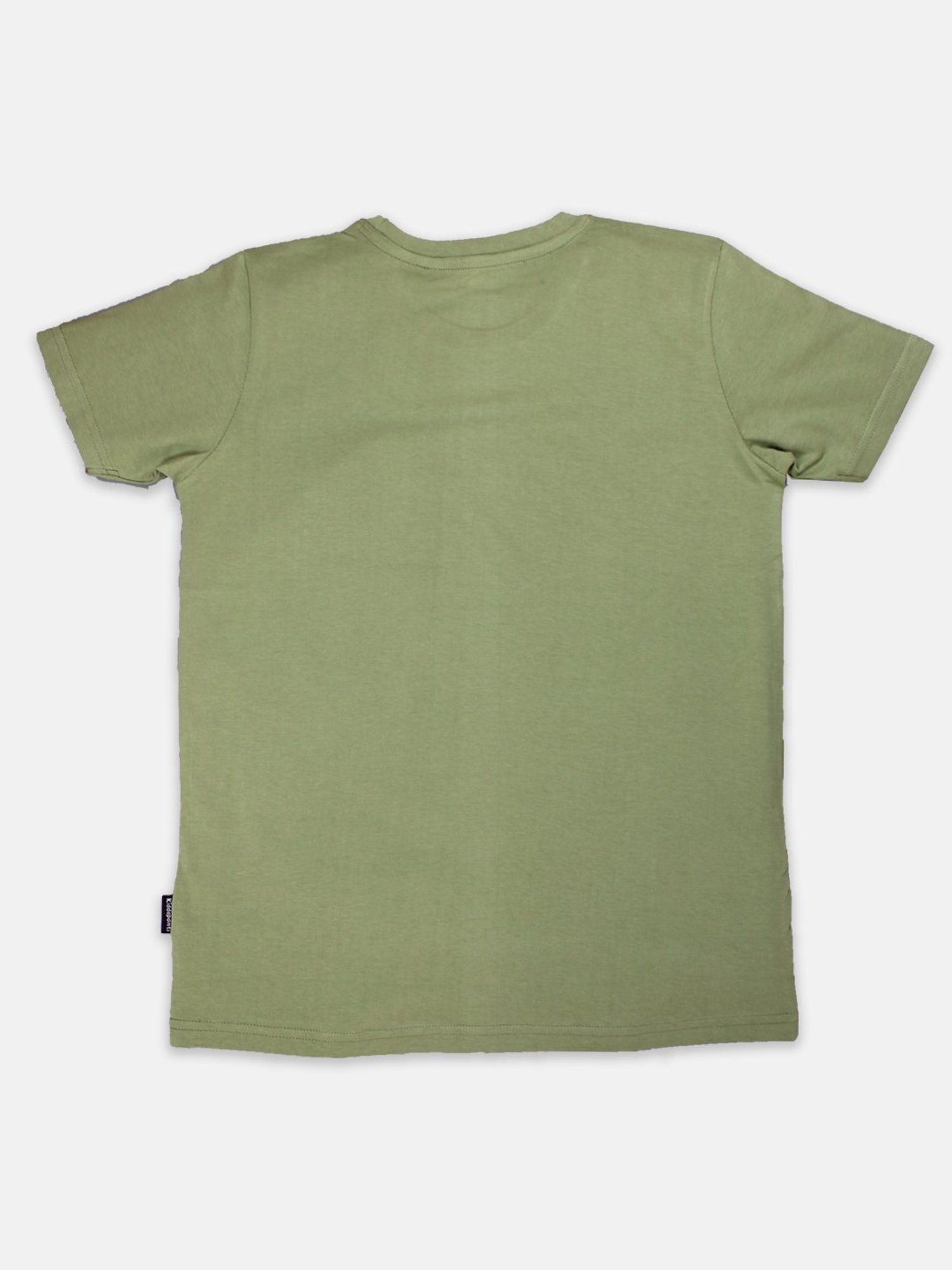 Kiddopanti Kids Olive Solid T-Shirt