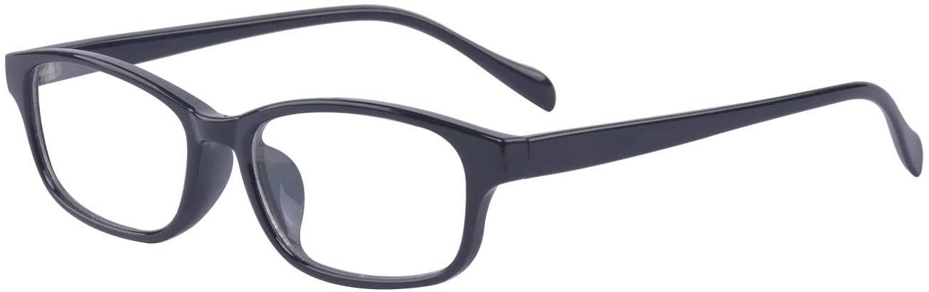 Children Kids Teens Blue Light Filter Computer Glasses for Blocking Anti Eye Eyestrain Transparent Lens Black Frame