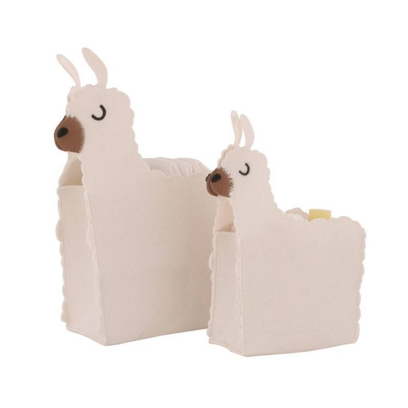 Little Love by NoJo Orange Fox Felt Storage Caddy - 2pc
