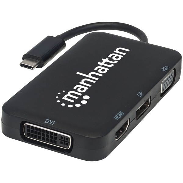 Manhattan 152600 Usb-C 4-In-1 Audio/Video Converter