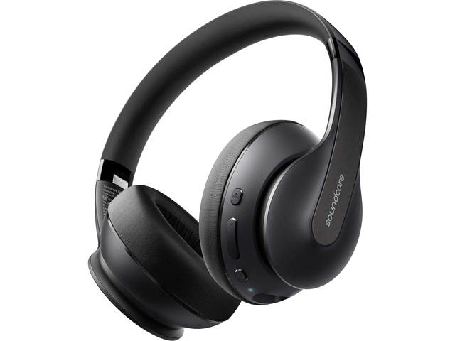 Anker Soundcore Life Q10 Wireless Bluetooth Headphones, Over Ear and Foldable, Hi-Res Certified Sound, 60-Hour Playtime and Fast USB-C Charging, Deep Bass, Aux Input