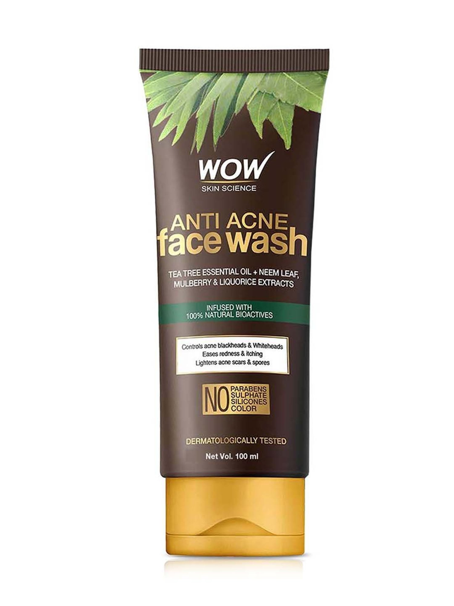 WOW Anti Acne Neem & Tea Tree Face Wash - 100 ml