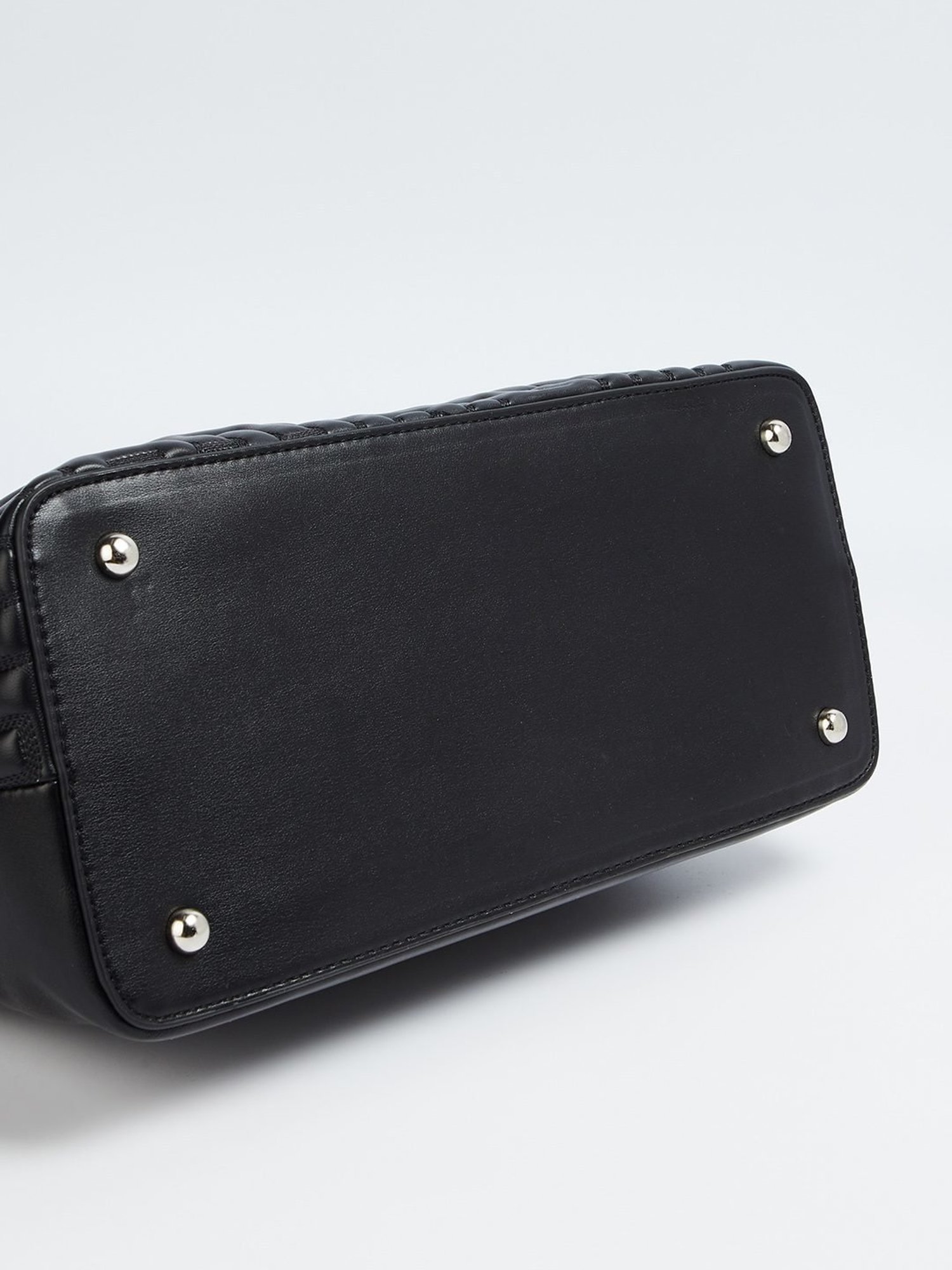 Code by Lifestyle Black Quilted Handbag