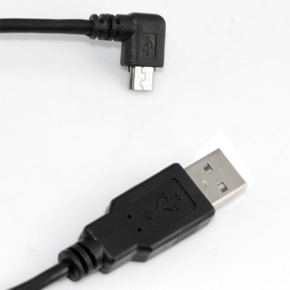 USB 2.0 A Male to Micro B 5 Pin Left Angled 90 degree Male Cable Lead, Micro USB Cable Android Charger, High Speed USB to Micro USB Cable, USB 2.0 A Male to Micro B Male, USB Charging Cable