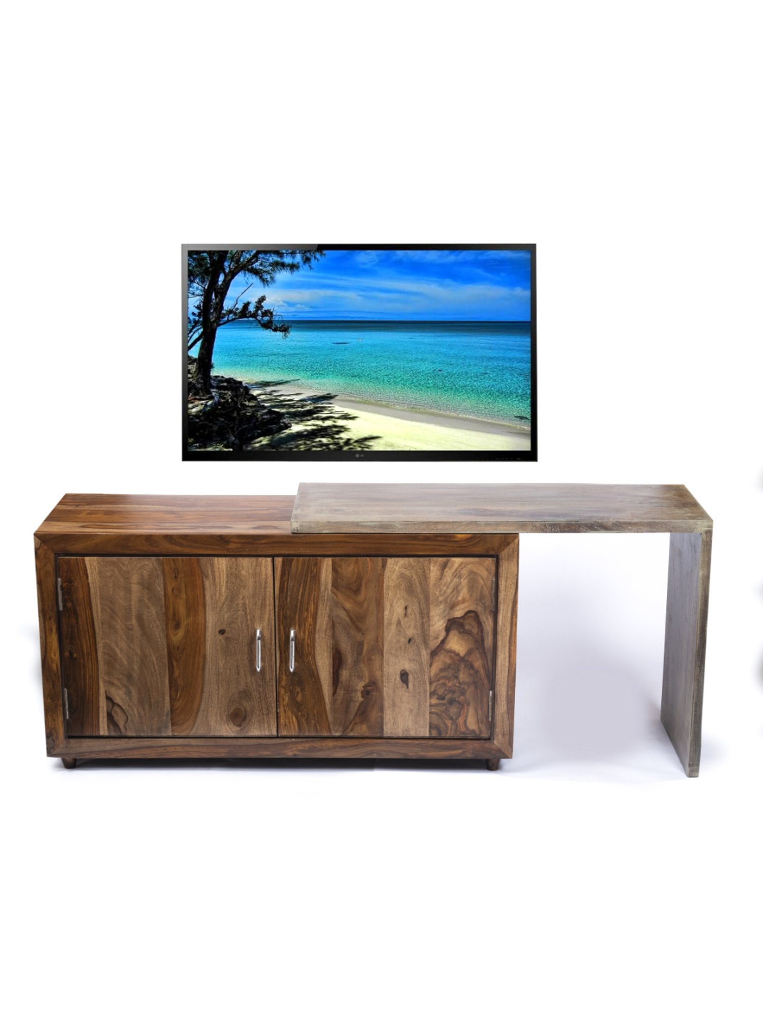 Artisans Rose Vote Hand-painted Multicolor Iron Ballot Box