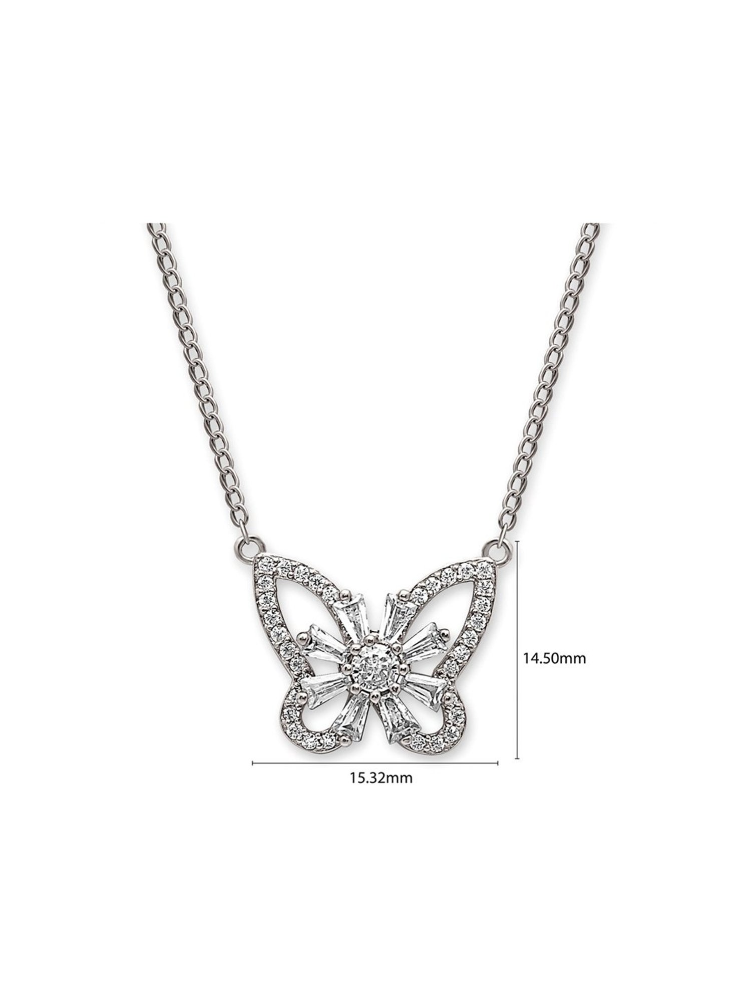 Silberry 92.5 Sterling Silver Butterfly Magic Pendant