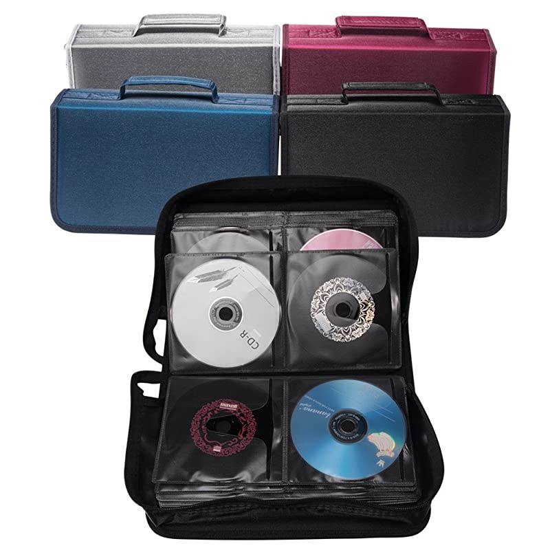 128 Capacity CDDVD case Wallet StorageHolderBooklet by Rose