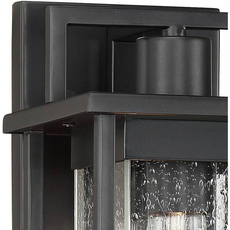 John Timberland Modern Outdoor Wall Light Fixture Painted Dark Gray 13" Spotted Clear Glass for Exterior House Porch Patio