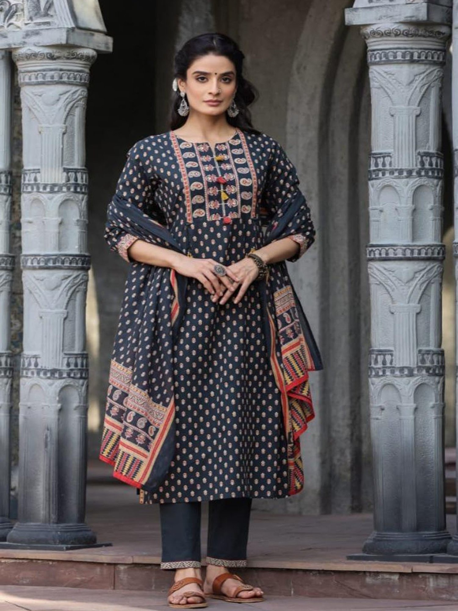 Autumnlane Gunjan Swish Printed Cotton Suit Set