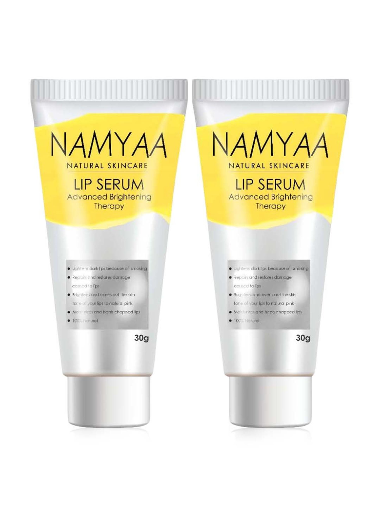 Namyaa Natural Lip Serum for Dark Lips Pack of 2 - 60 gm