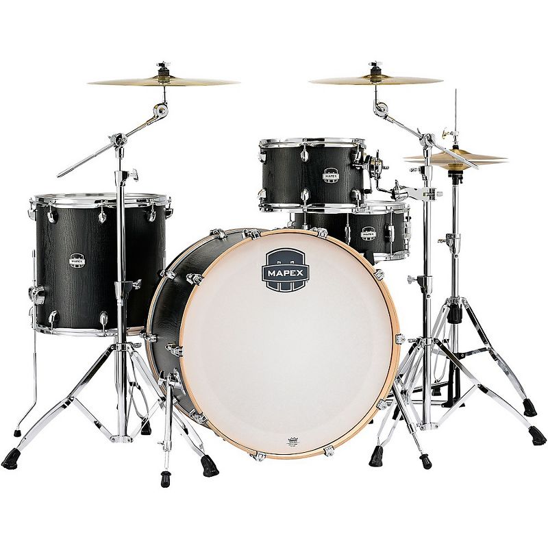 Pearl Export New Fusion 5-Piece Drum Set with Hardware Mirror Chrome